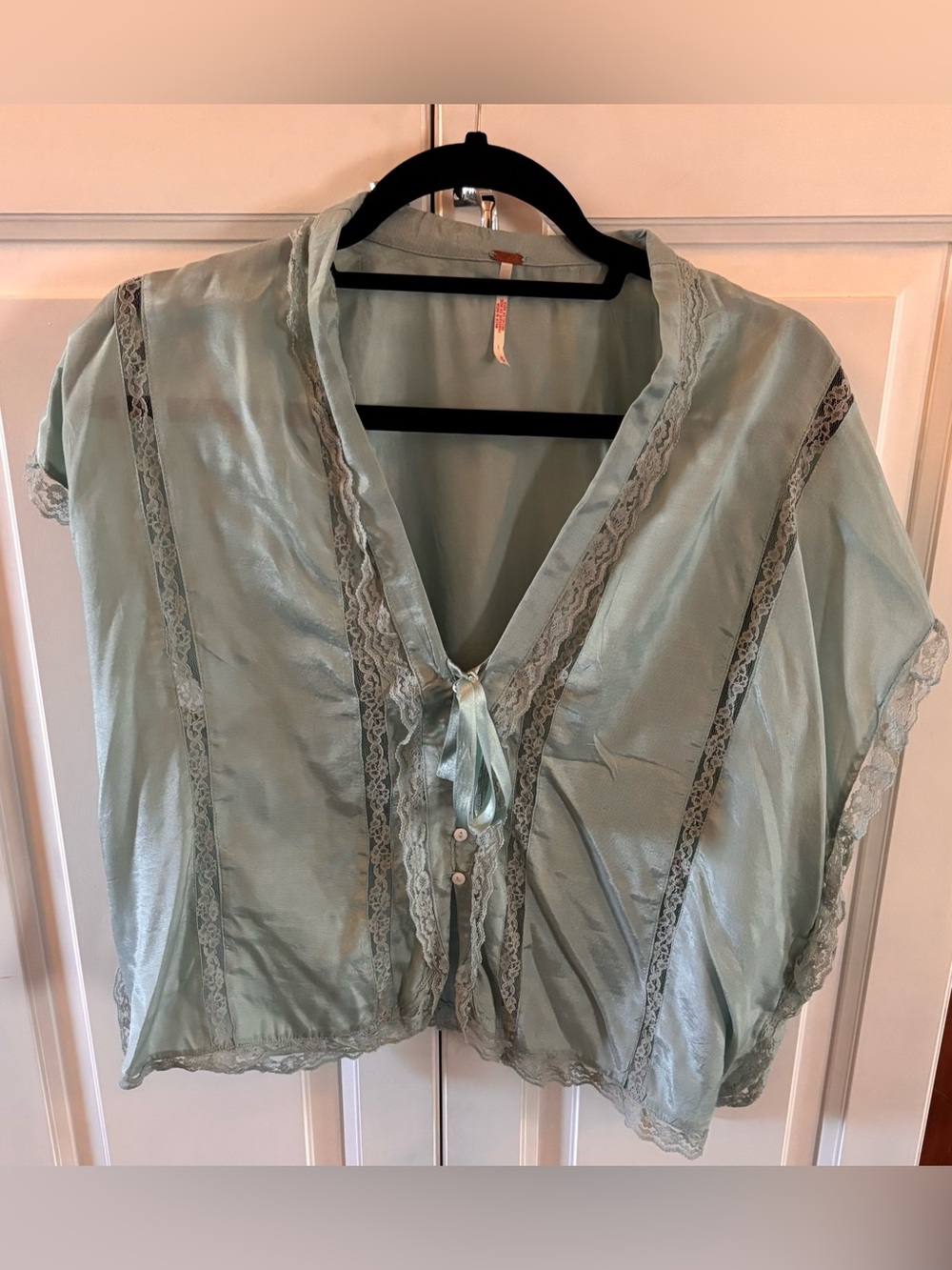 Free People- Marigold Shine Lace Top - Picture 2 of 4